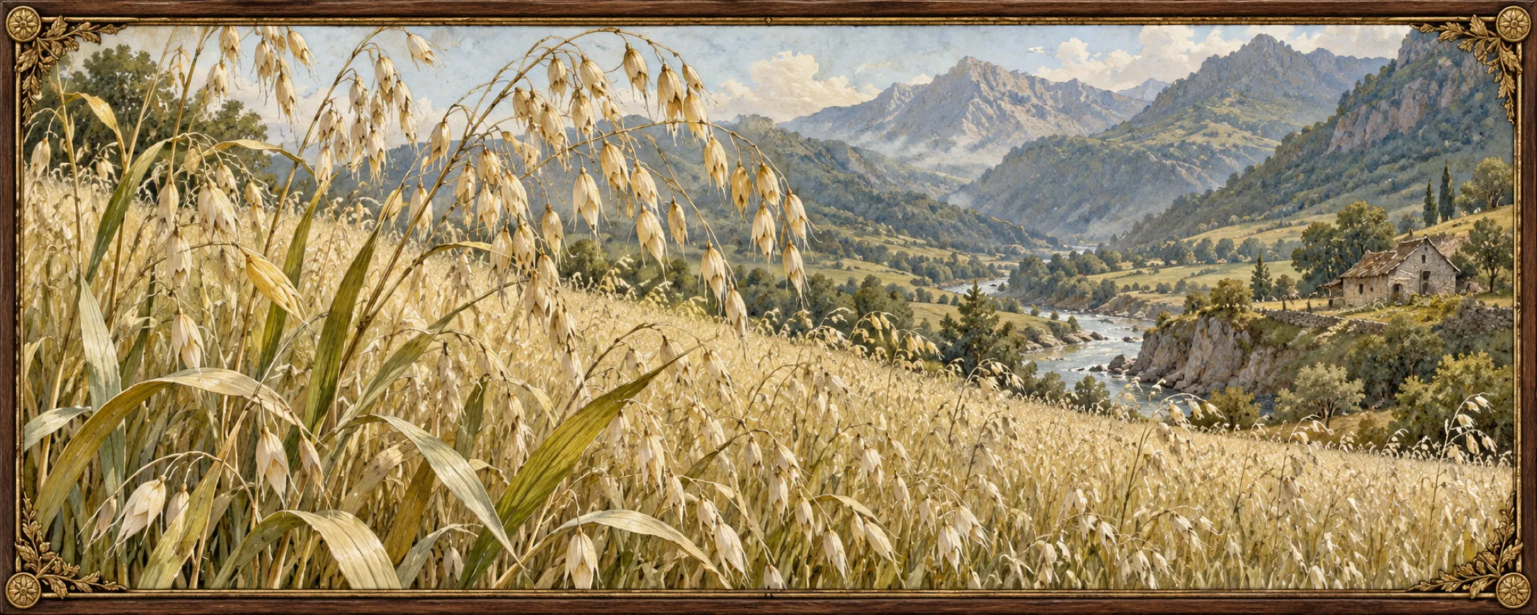Oats, a bestiary plate