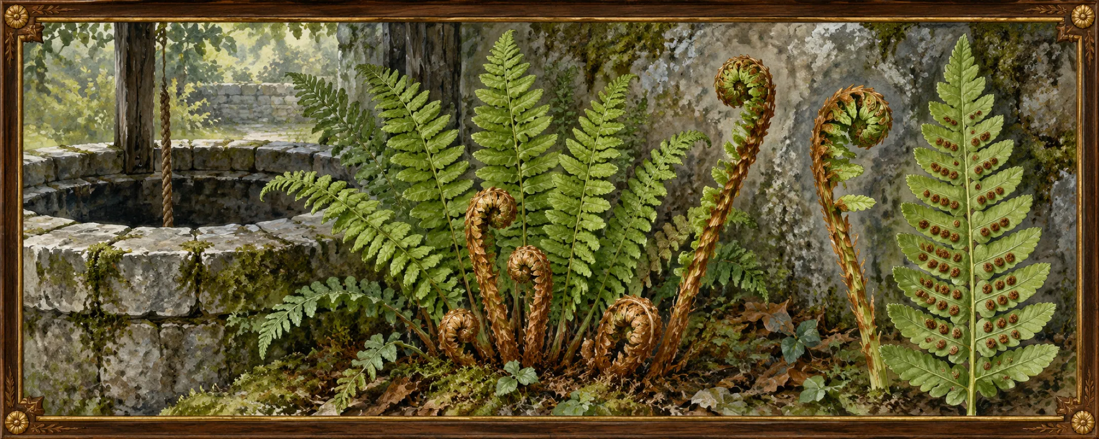 Omenfern, a bestiary plate