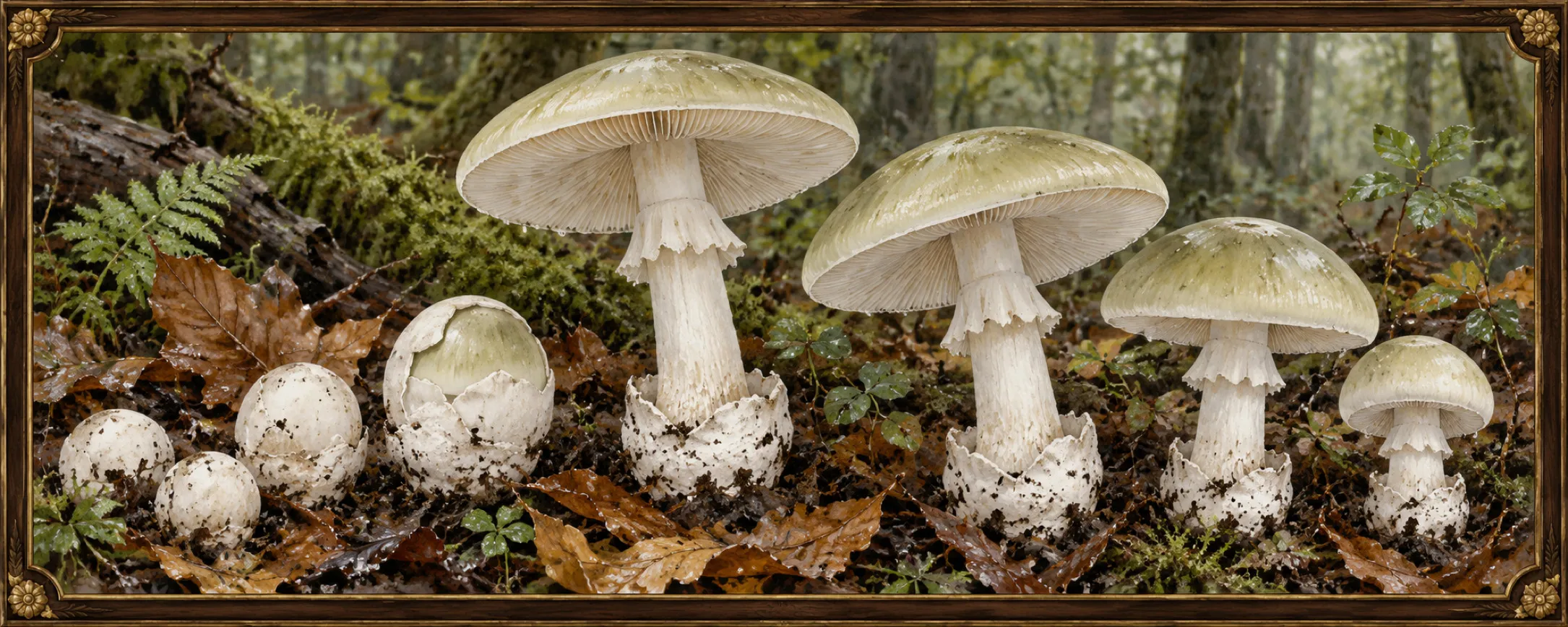 Pale Caps, a bestiary plate