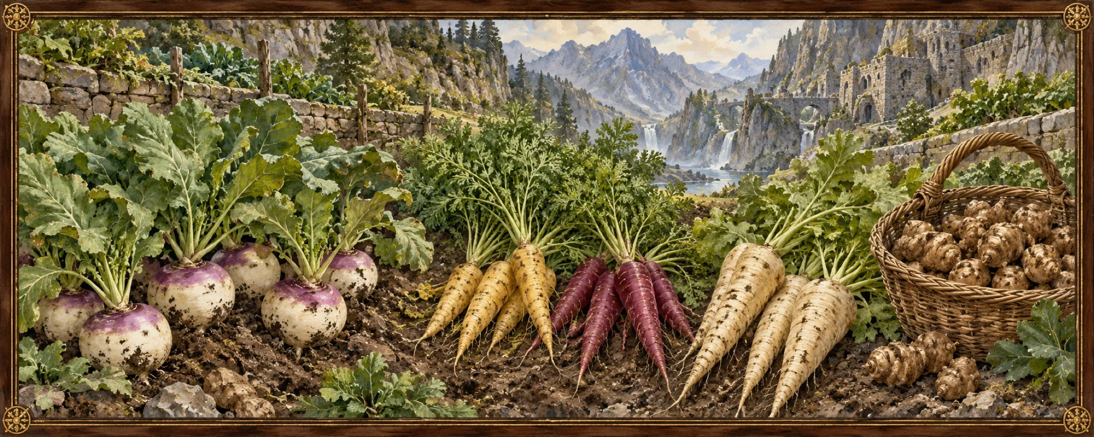 Root Crops, a bestiary plate