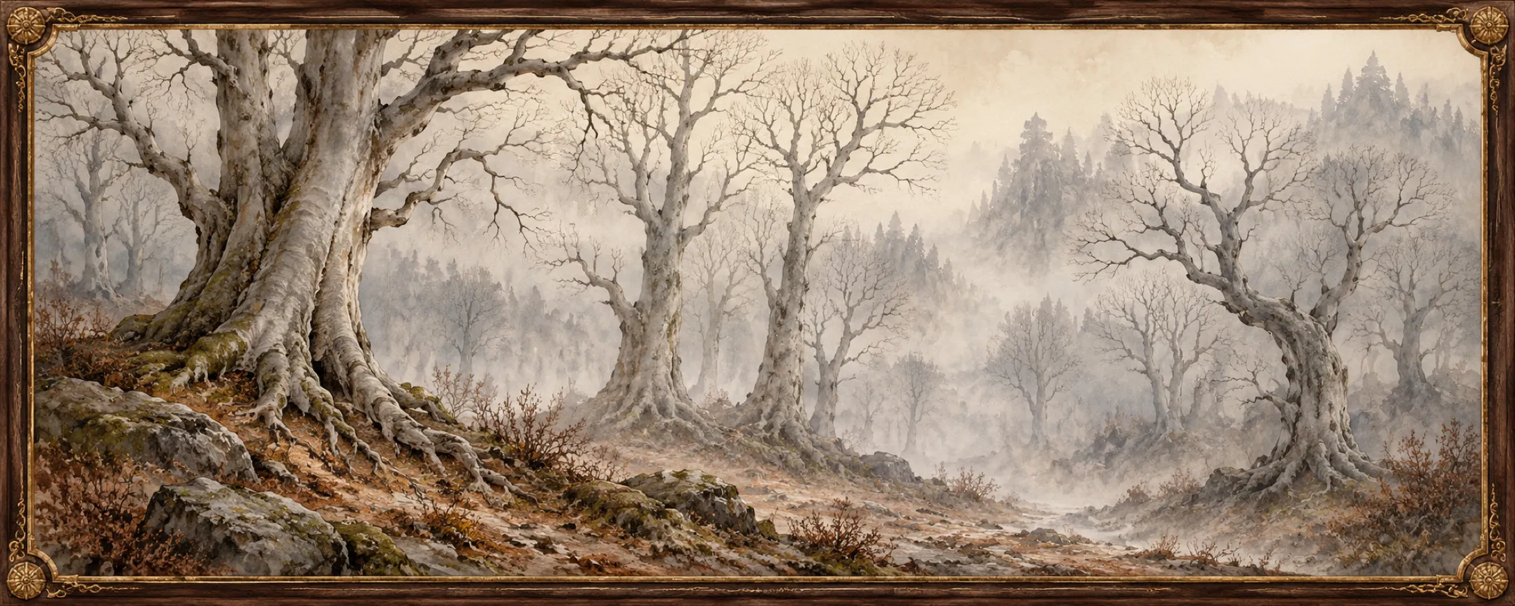 Skeletal Trees, a bestiary plate