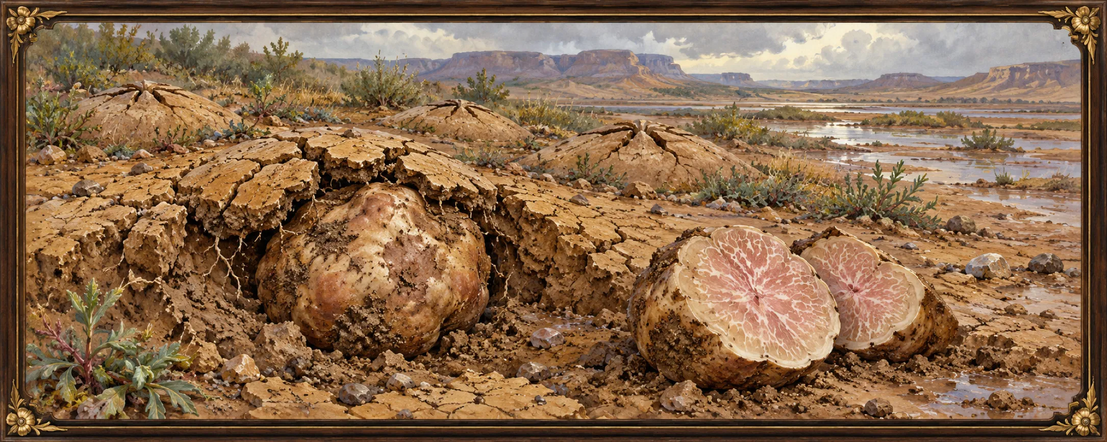 Storm Truffles, a bestiary plate