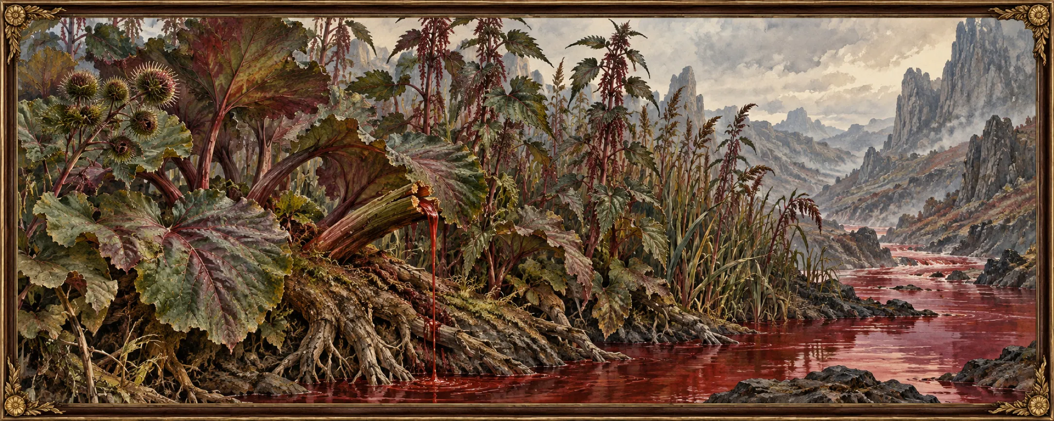 Swollen Plants (the Blood River), a bestiary plate