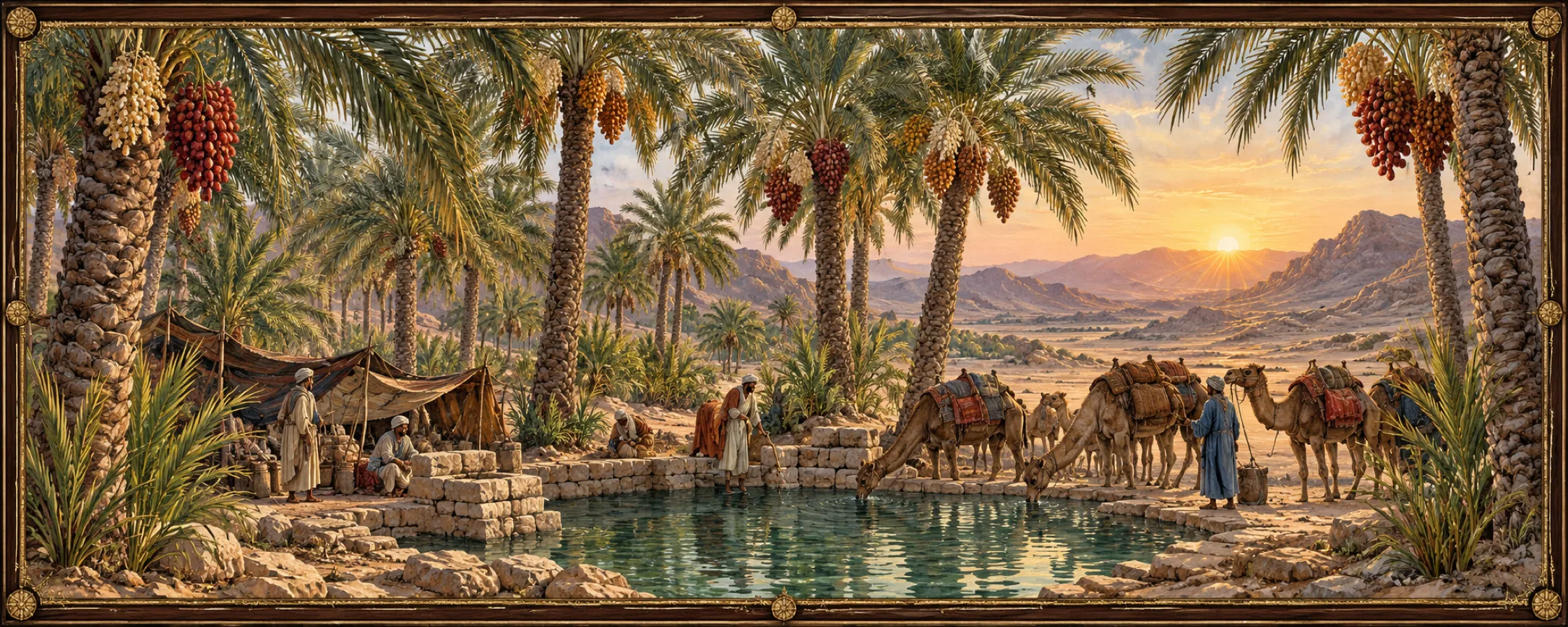 Well Palms, a bestiary plate
