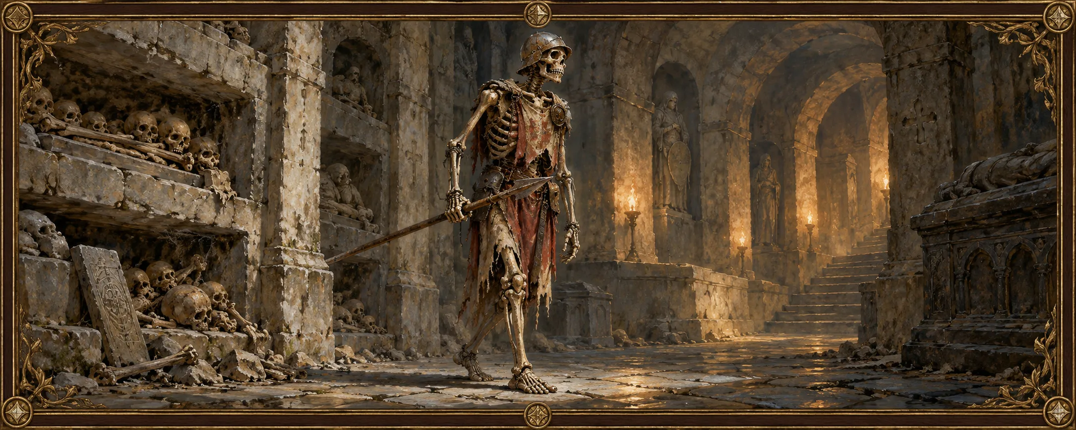 Marrow Sentinels, a bestiary plate