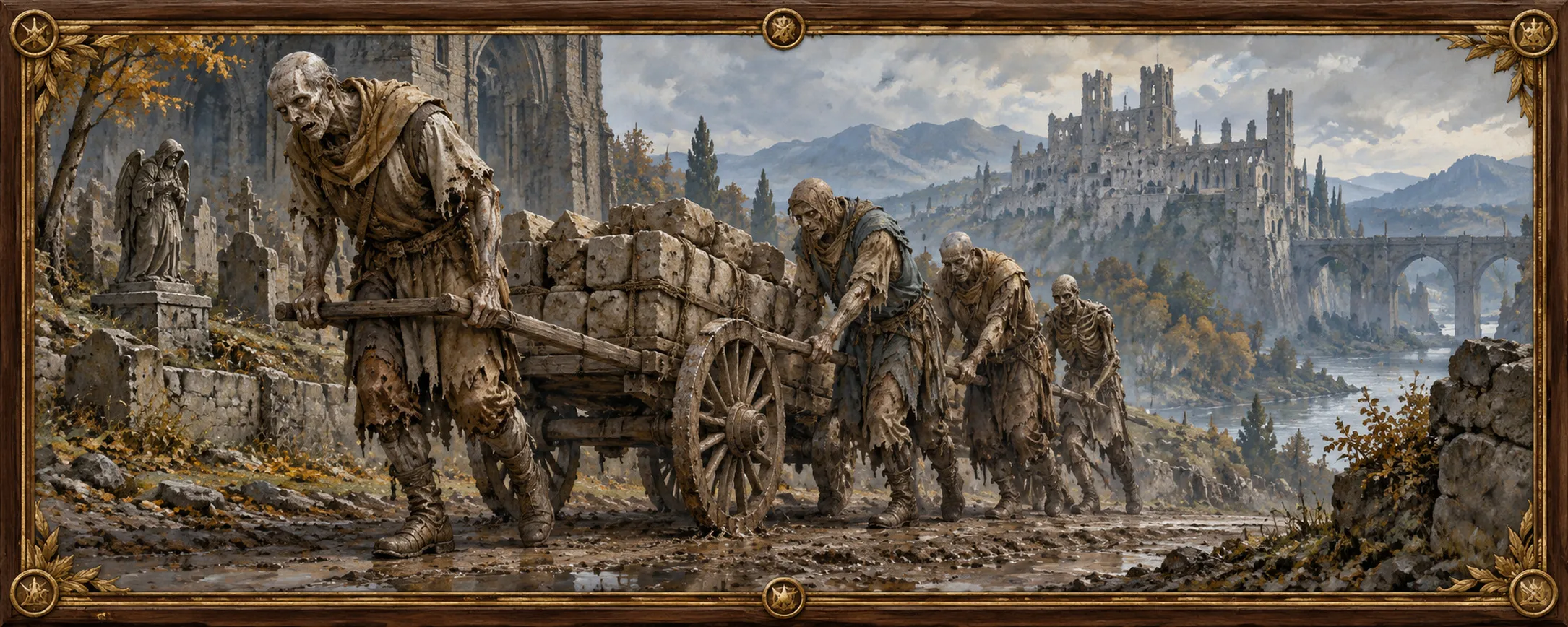 Raised Corpses, a bestiary plate